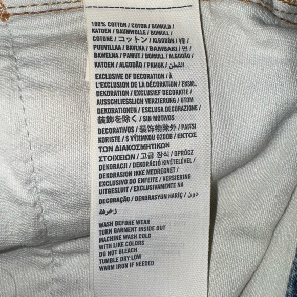 Abercrombie & Fitch Classic Straight Destructed Jeans, Sz 32x34 (see meas) - Picture 10 of 11